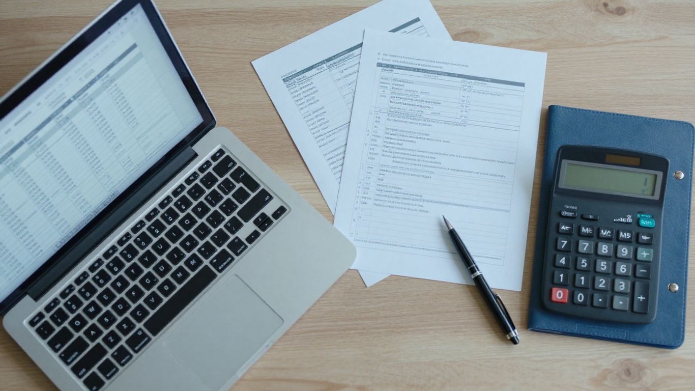 Bank statement conversion workflow on desk