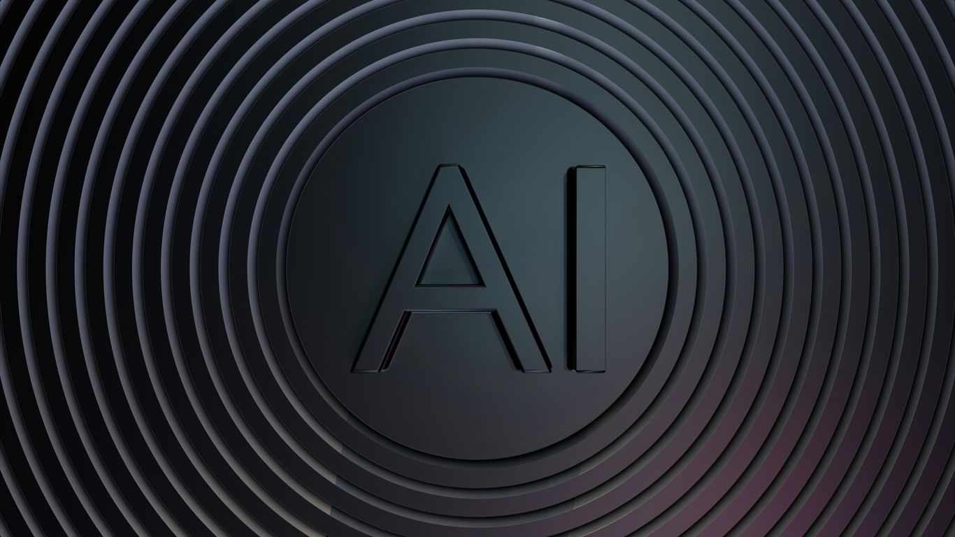 Concentric circles with ai logo in center