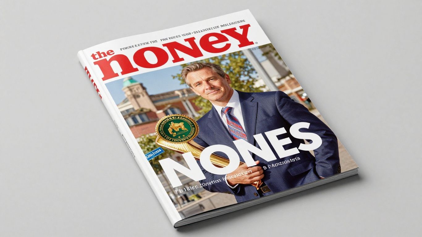 Money Magazine cover with financial theme
