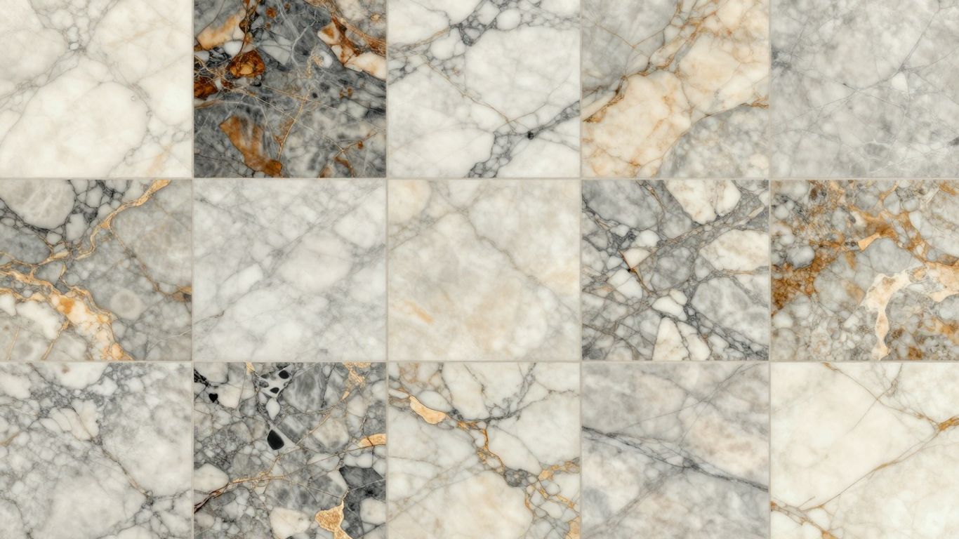 Elegant marble tile collection sketch