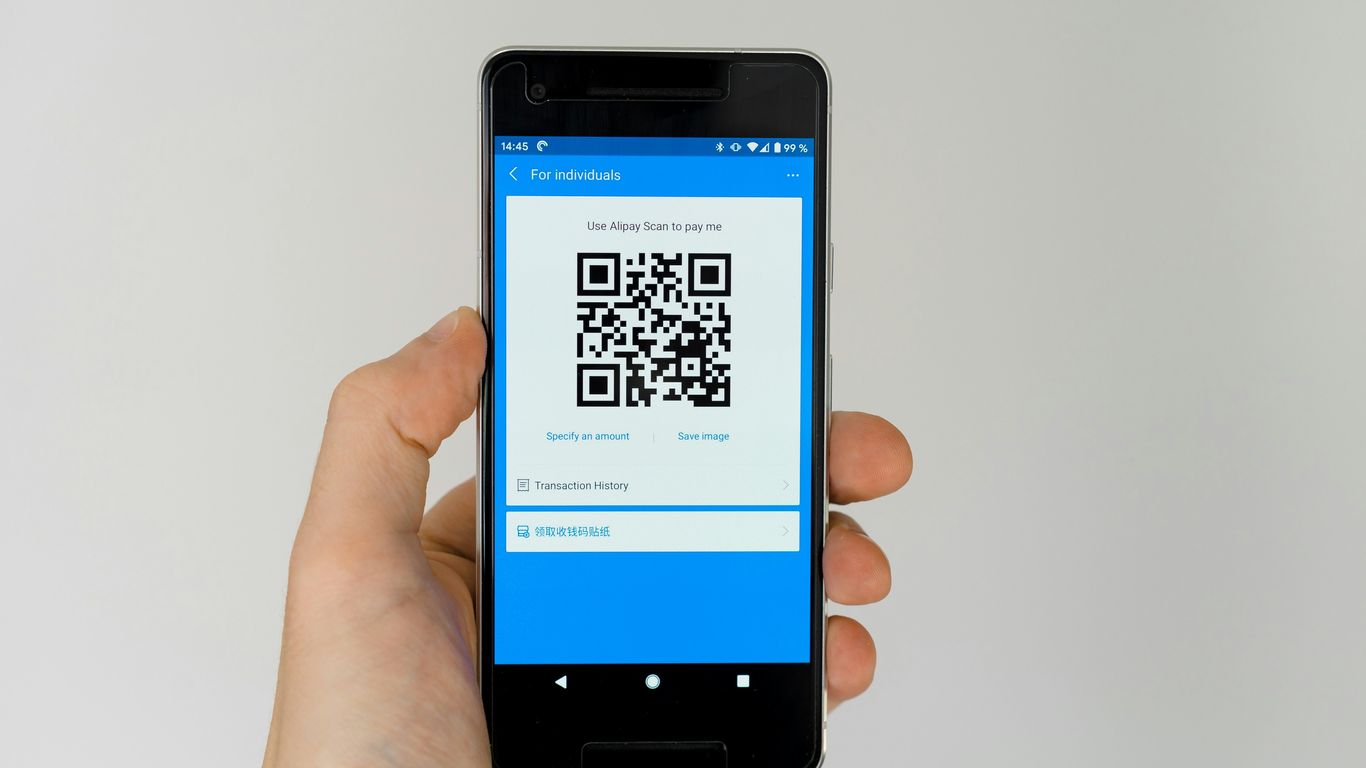 QR code integrated acrylic keychain