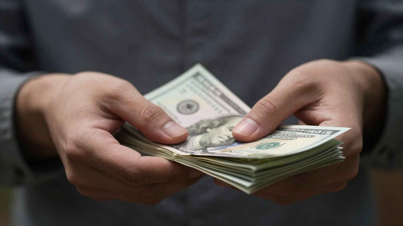 Manos con dinero, inversión, bHIP, estafa.