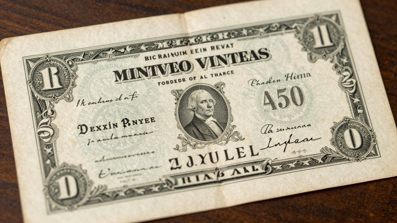 Vintage Missouri Mining Note with historical designs.