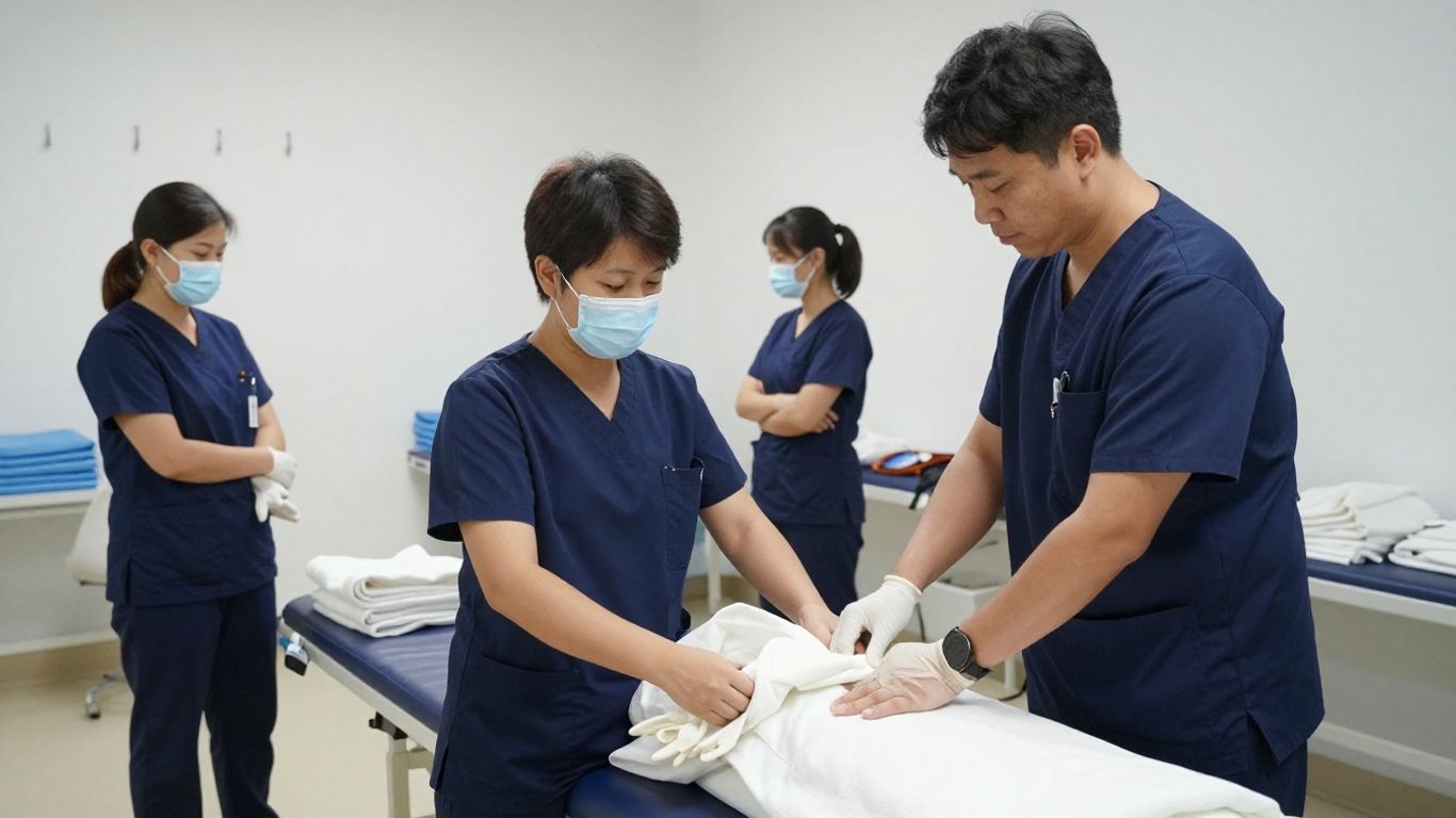 CNA student preparing for supervised clinical practice
