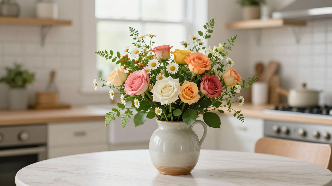 Fresh seasonal bouquet arranged for delivery