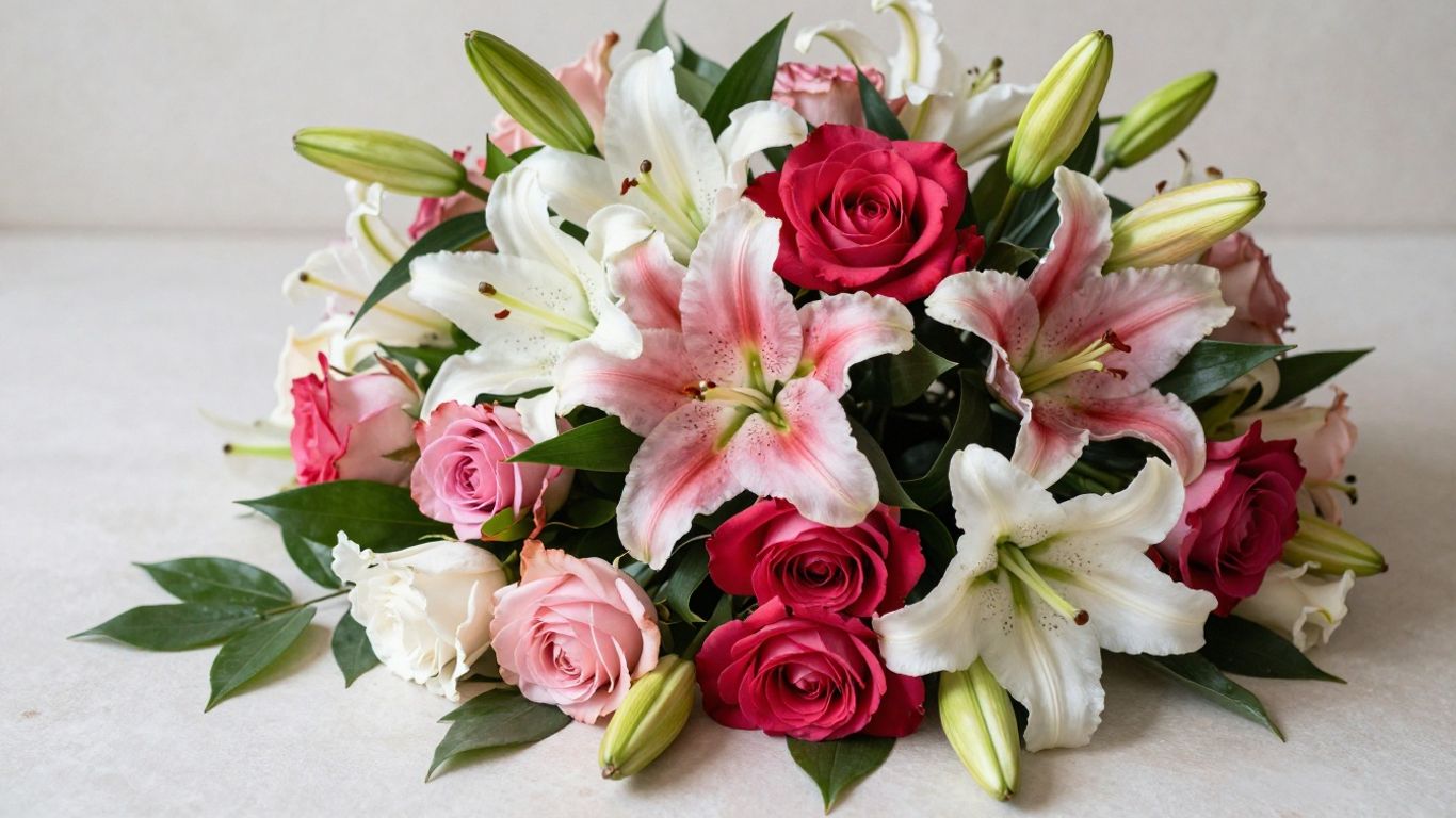 Beautiful bouquet of fresh flowers