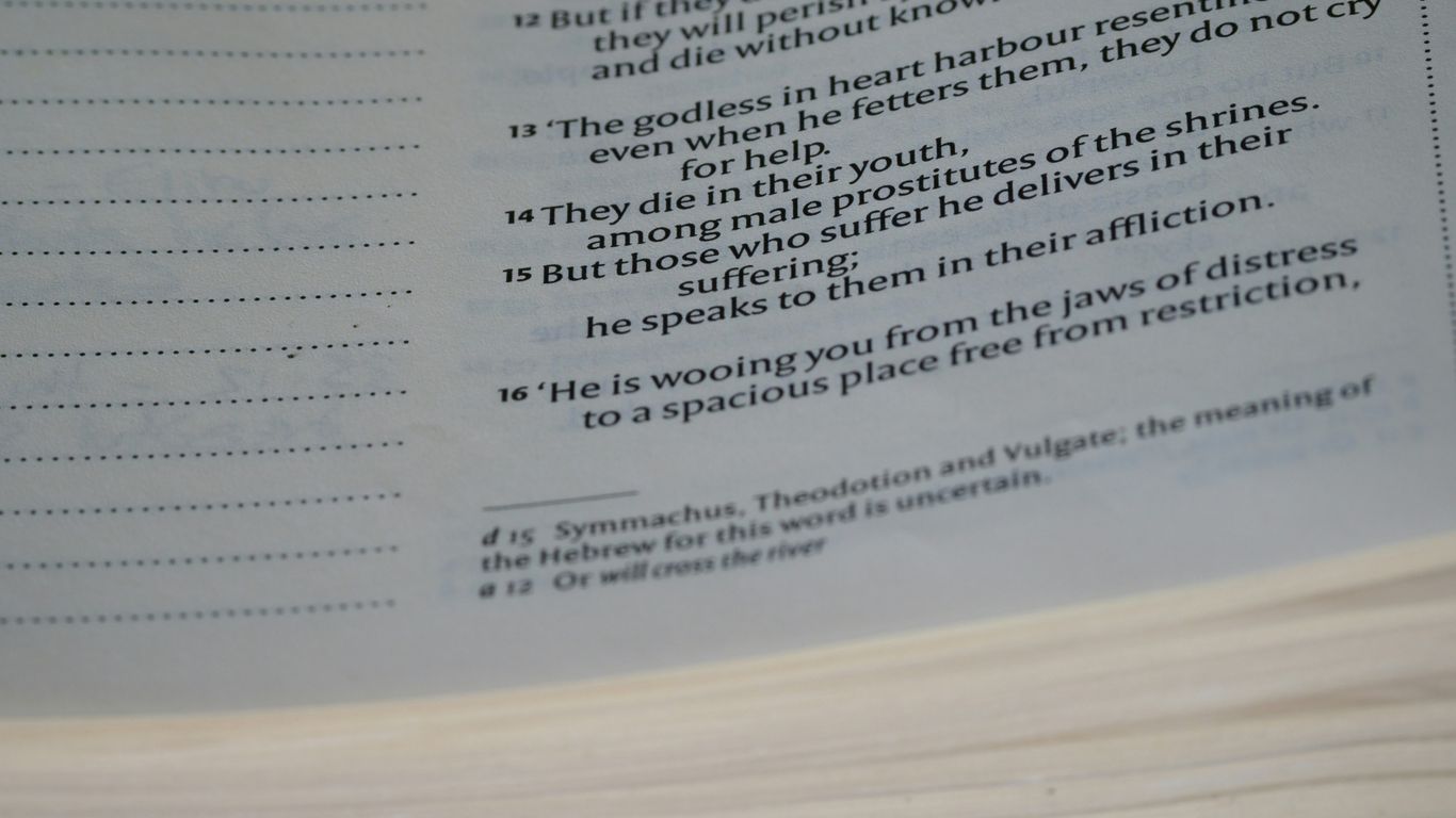 a close up of a book with a poem on it