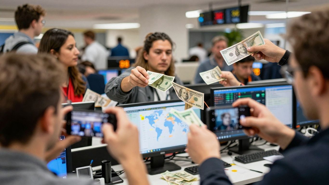 Live forex trade chart tracking currency movements instantly.