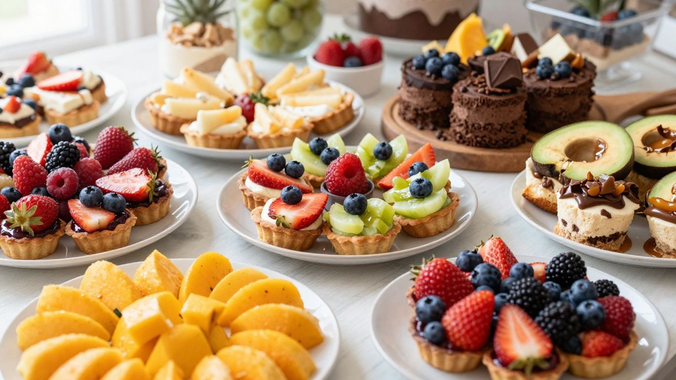 Healthy and delicious desserts at a smart potluck.