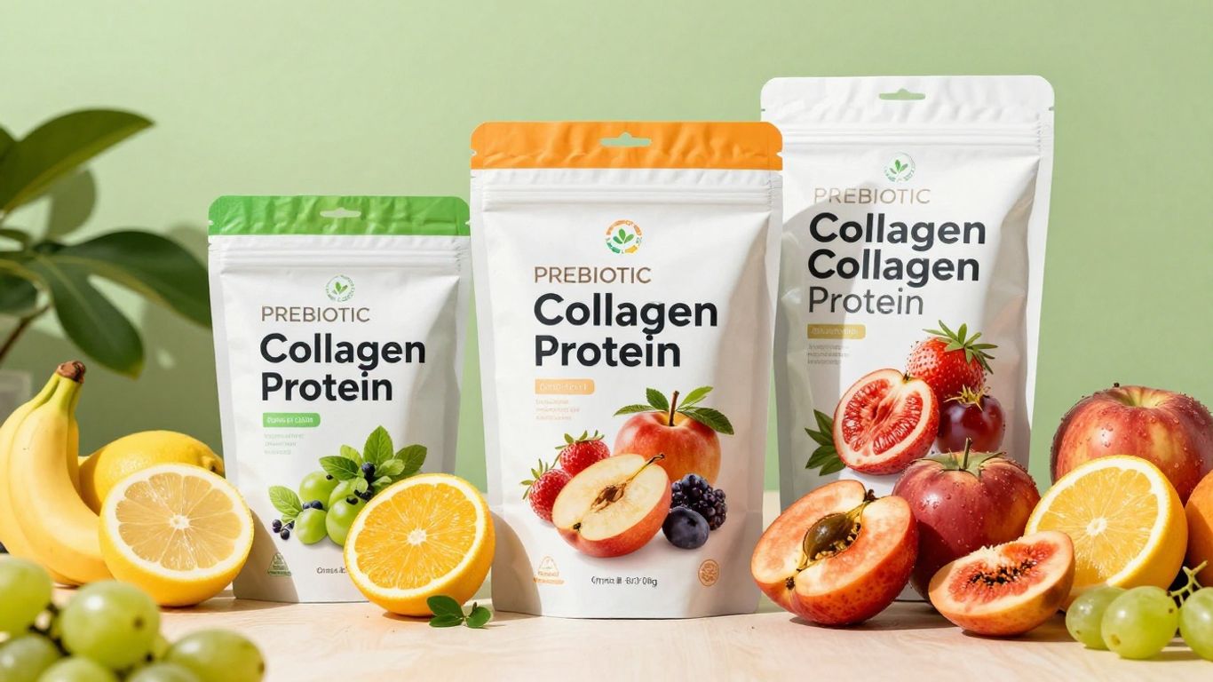 Coles prebiotic collagen protein products with fresh ingredients.