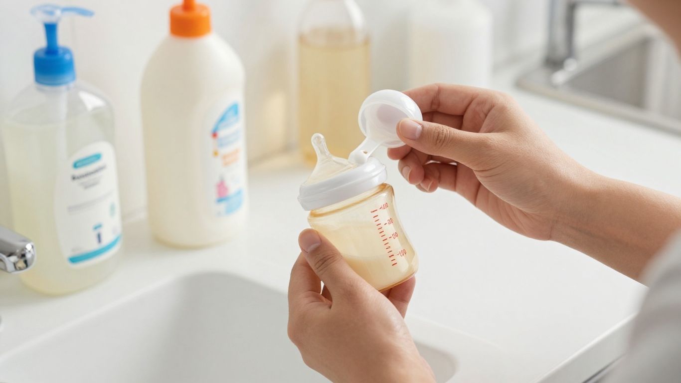 Preparación higiénica de leche infantil