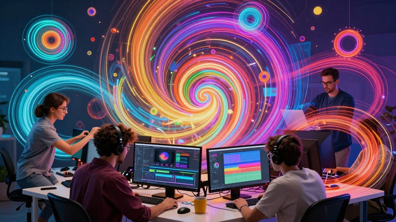 Creative video editing with InVideo Studio.