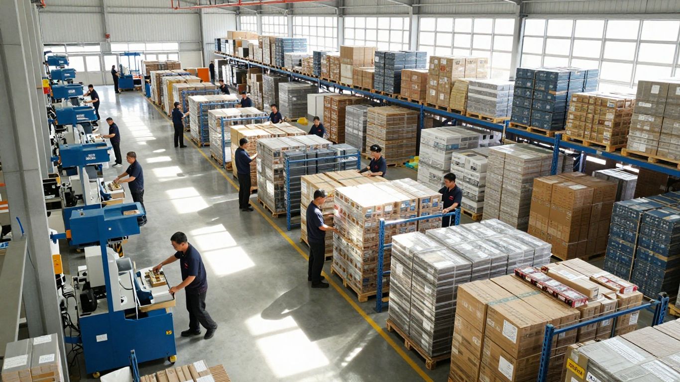 Warehouse operations team optimizing labor with technology.