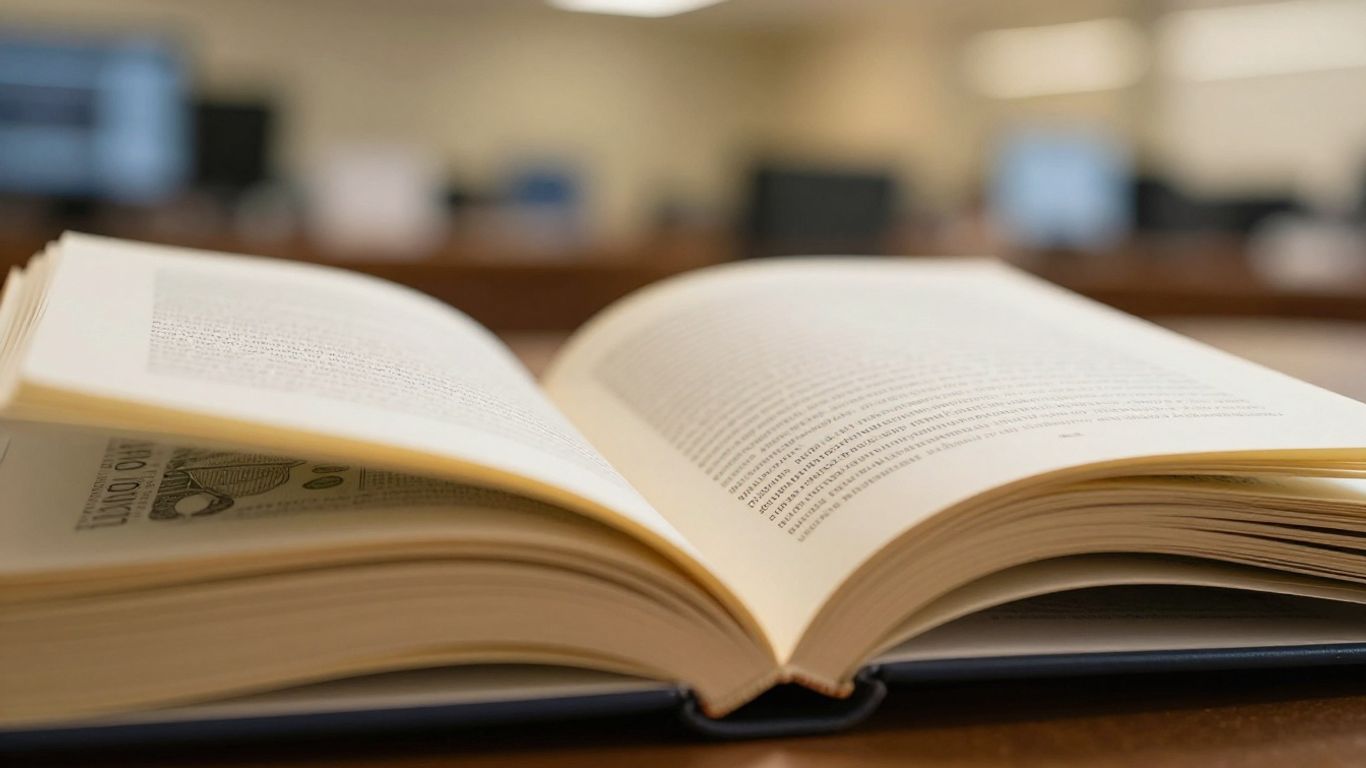 Stack of forex trading books with currency symbols.