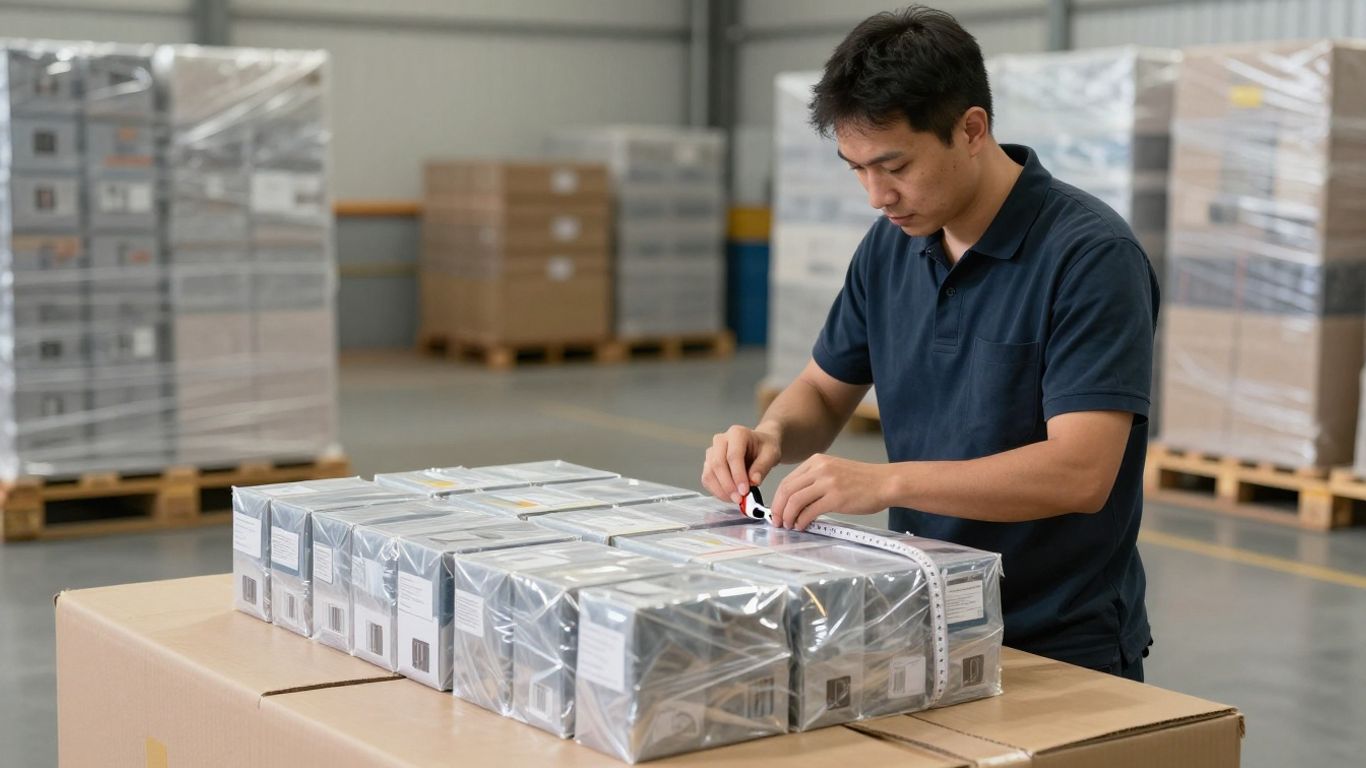 Vape cartons prepared for international freight
