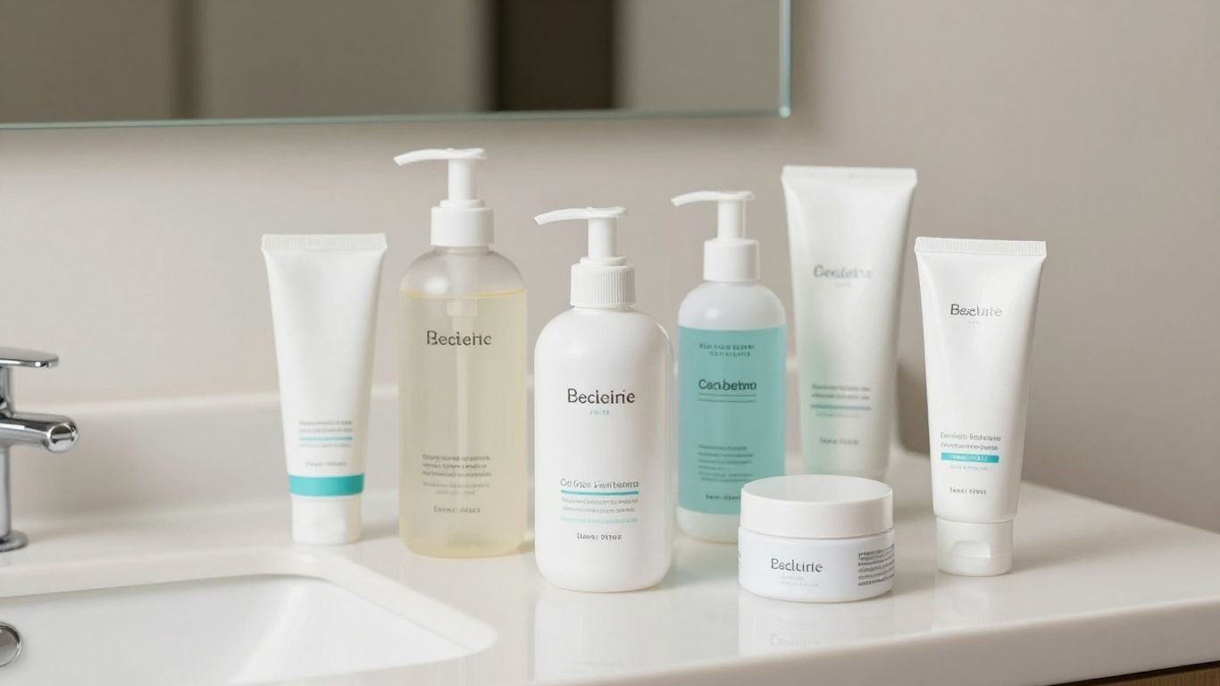 A diverse selection of personal lubricant bottles on display