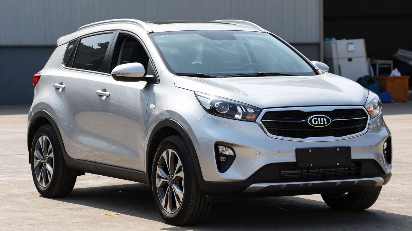 Silver Kia Sportage SUV parked outdoors