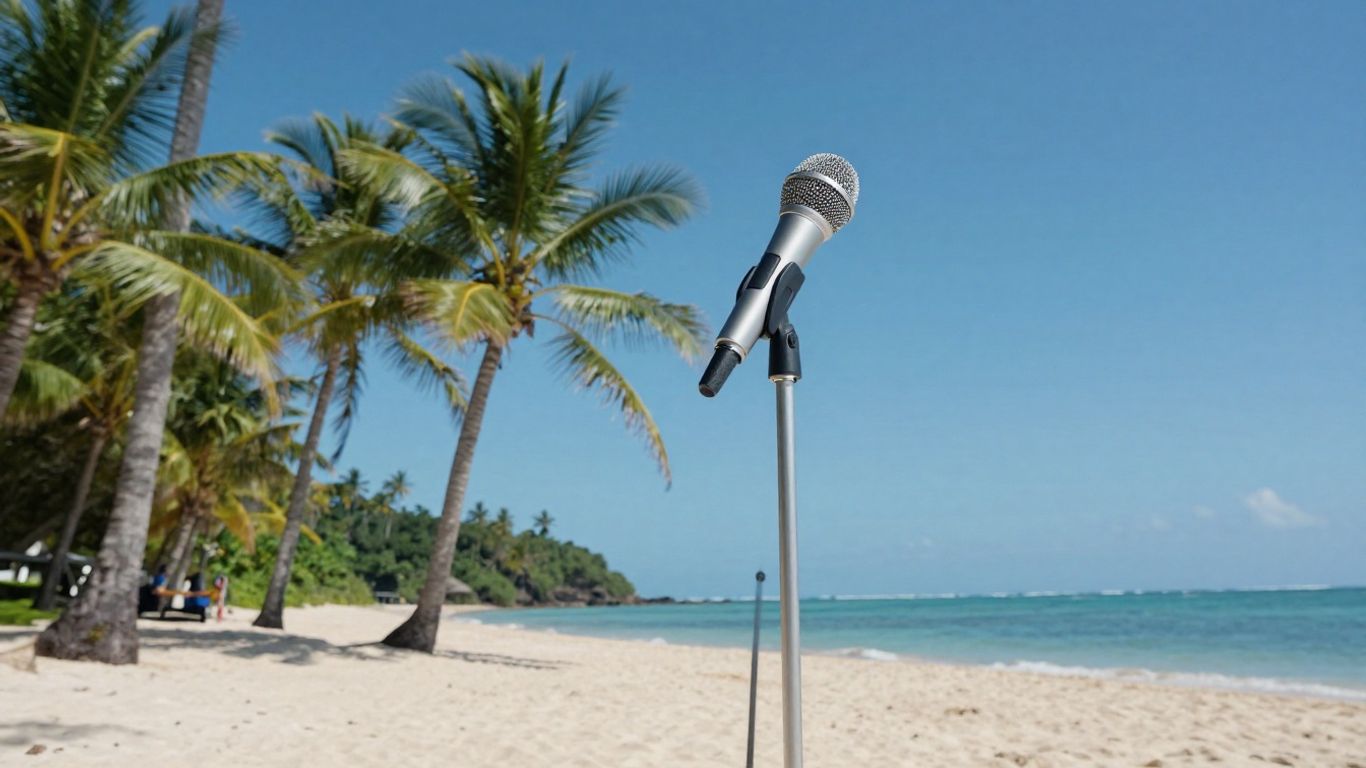 Muzikanten op een onbewoond eiland