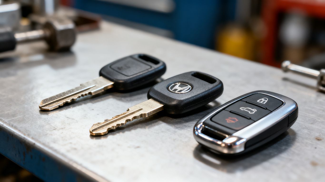 Automotive keys and modern key fobs