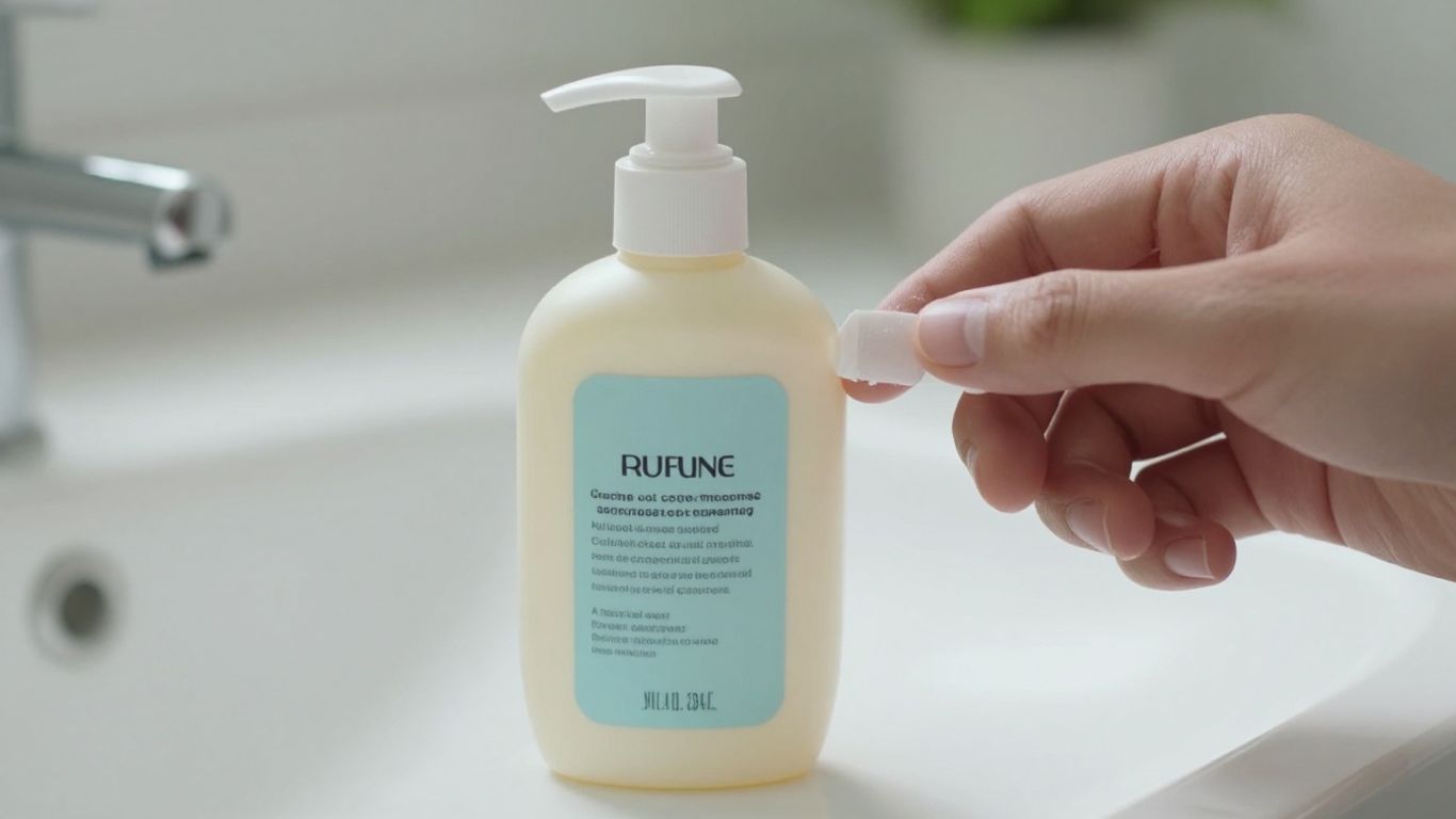Personal lubricant bottle beside ingredient label