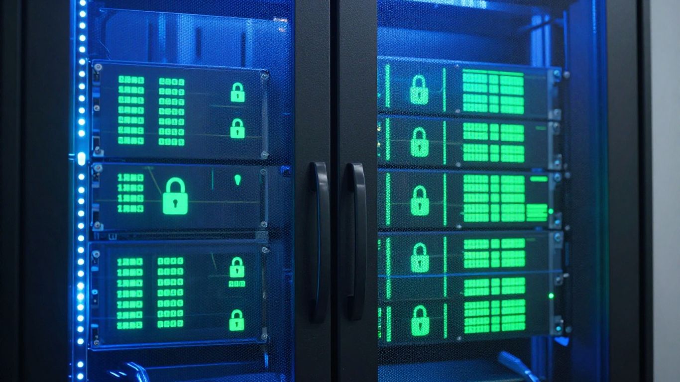 Cybersecurity framework protecting business data infrastructure