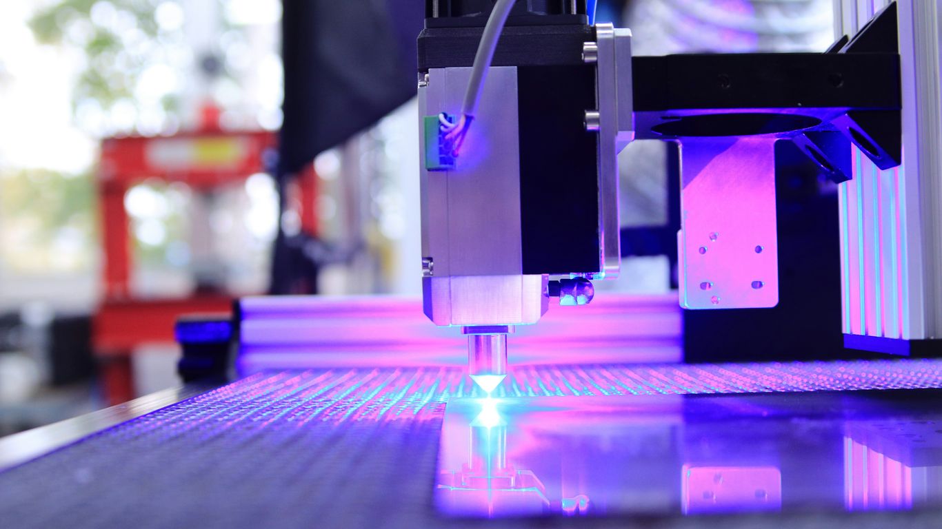 Precision acrylic cutting tools in action