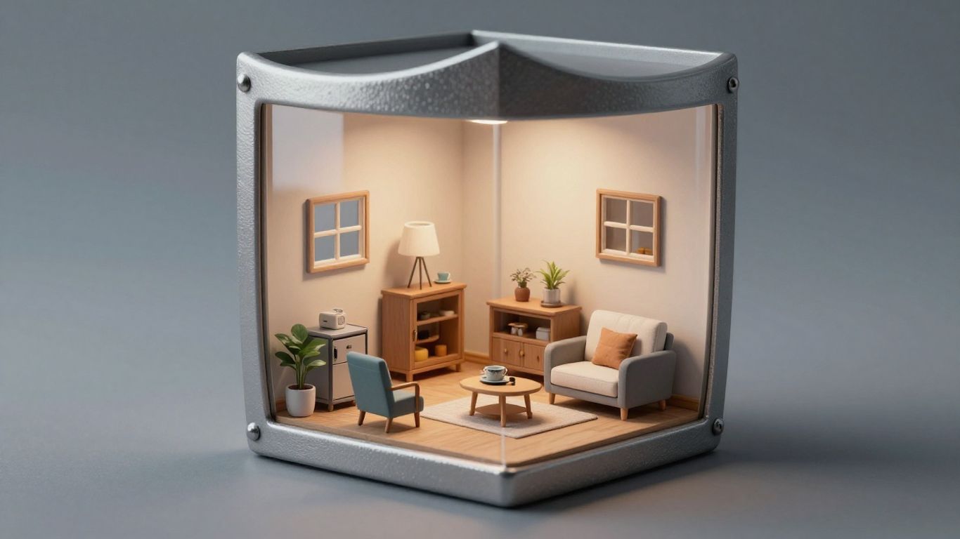 Casa protegida por seguro de hogar.