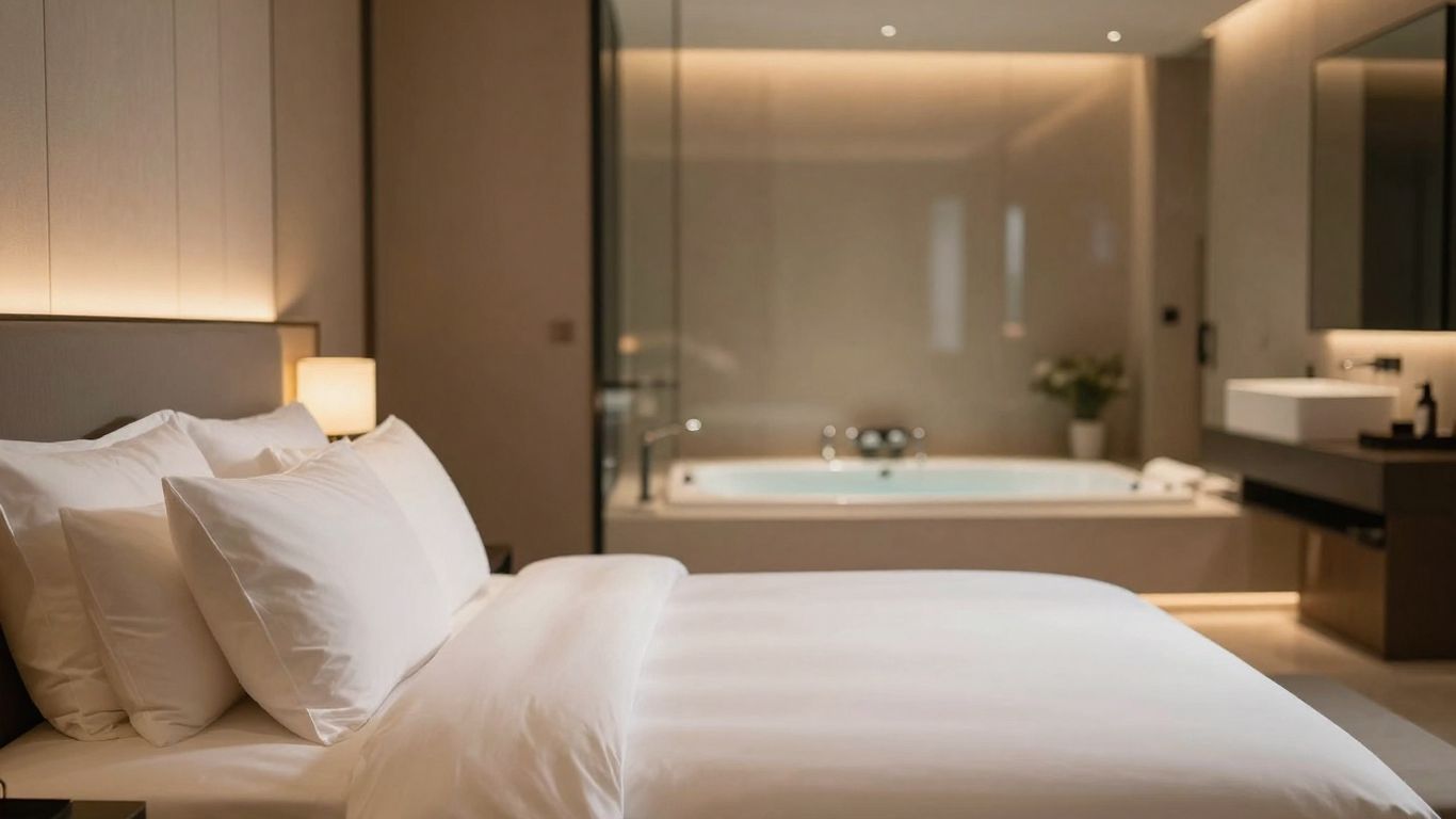 Ambiance romantique dans une suite haut de gamme