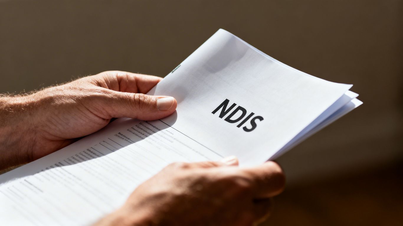 NDIS List A document held in hands