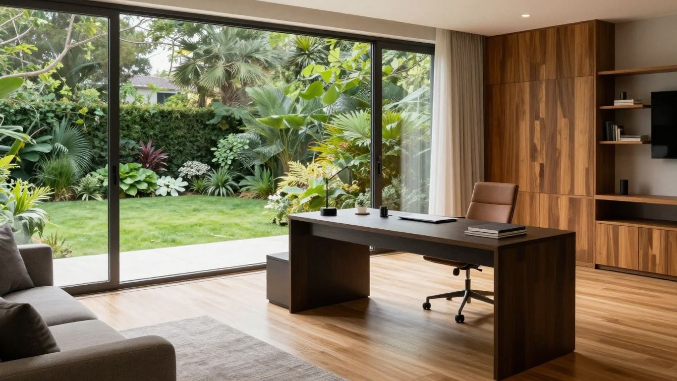 Interior view of a modern bright home