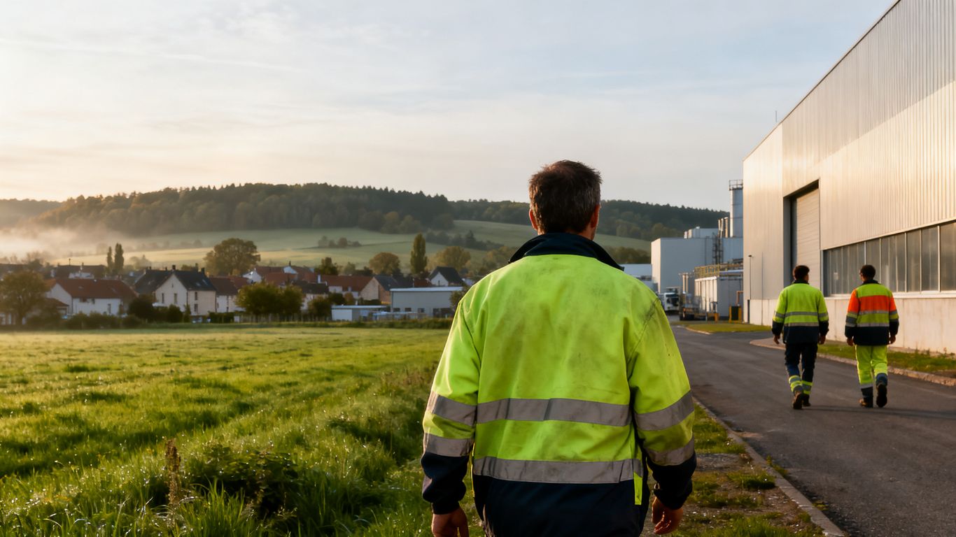 Region des Départements Allier und Industrietätigkeit