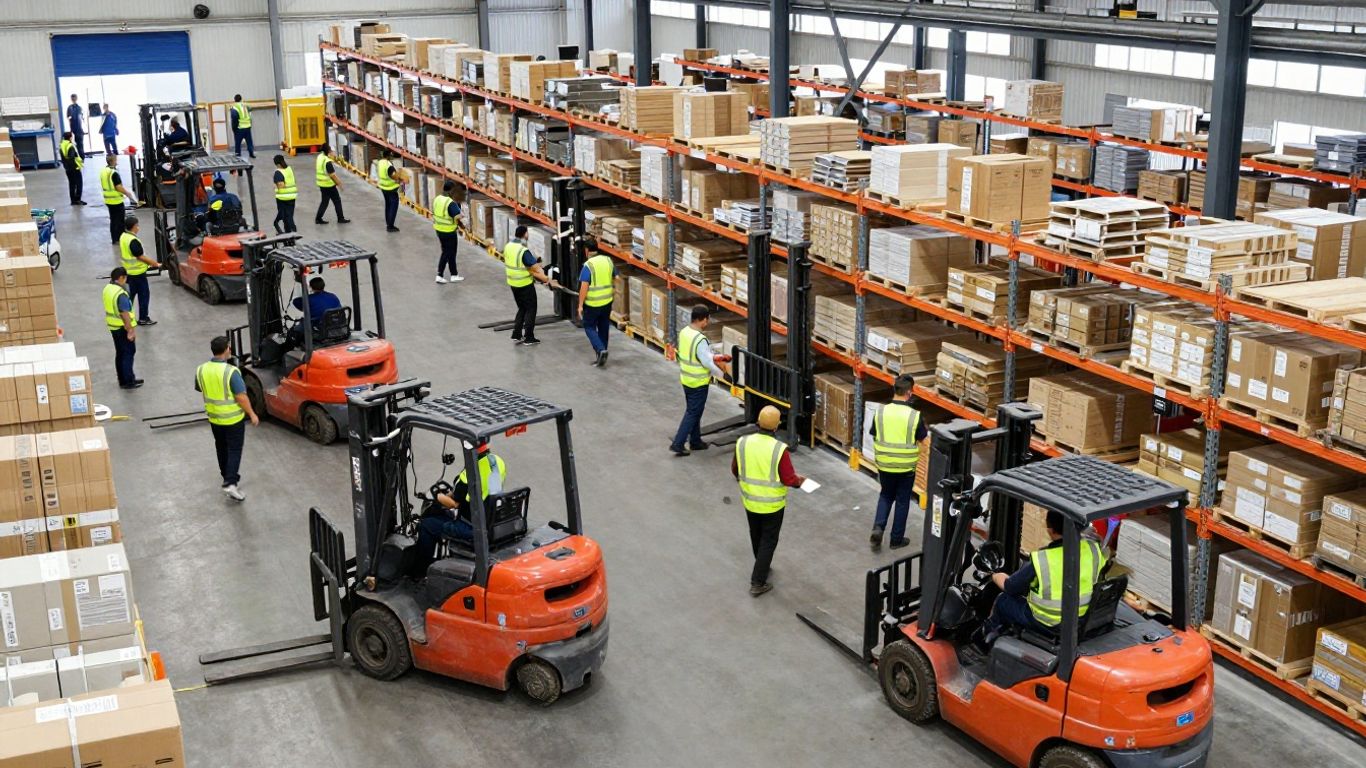 Supply chain operations teams working in distribution centers.