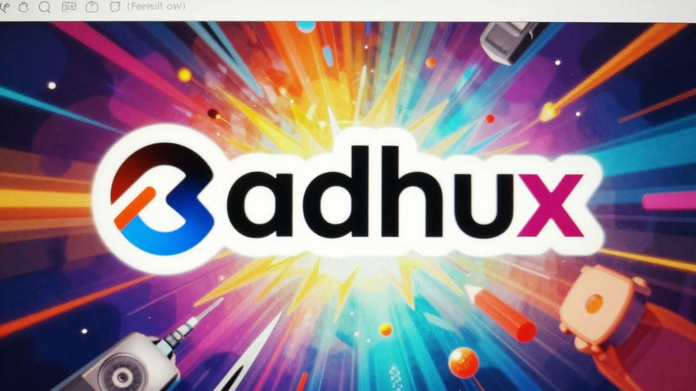 Adobe Express logo with colorful background