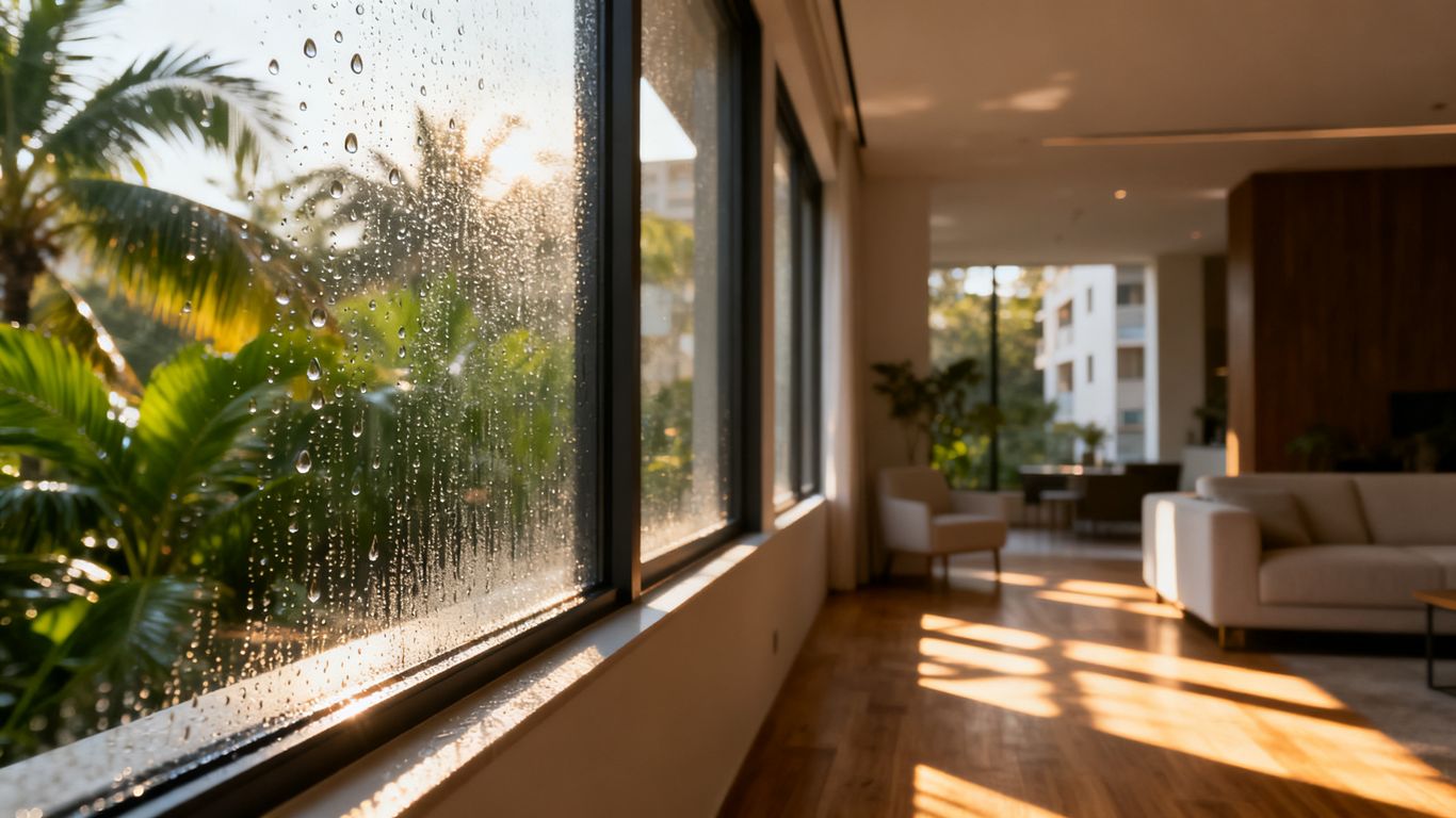 Average tropical humidity fluctuations