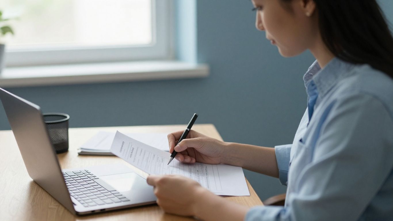 Practice owner reviewing billing workflow notes
