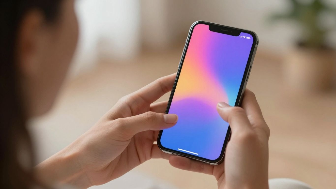 Person using a personalized wellness app on a smartphone.