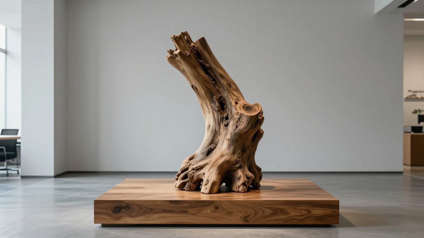 Pied de vigne naturel dans un décor minimaliste