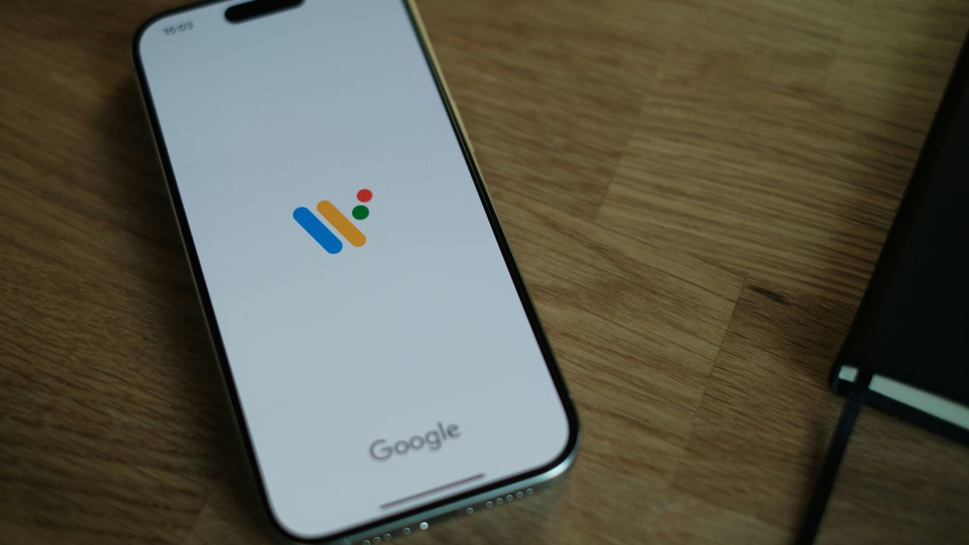 A close up of a cell phone on a table