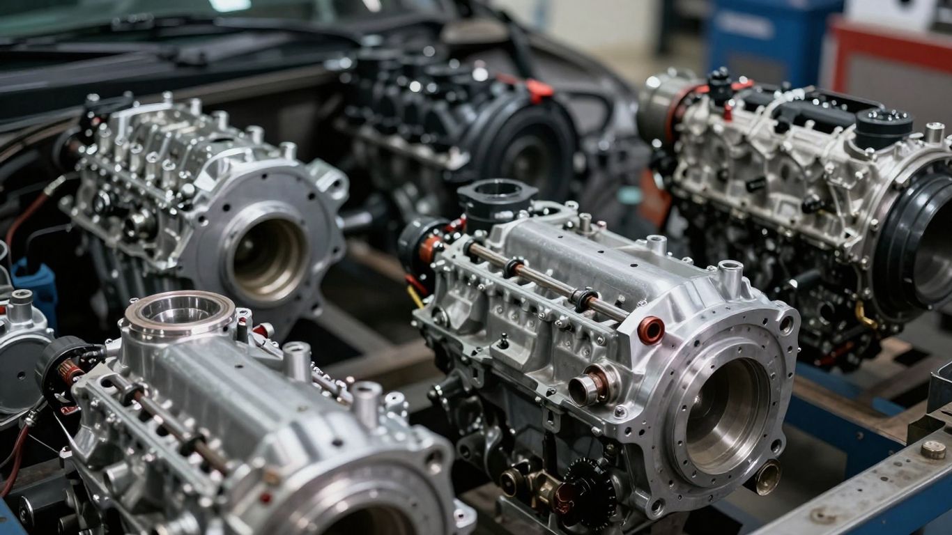 Affordable car engines in a Perth workshop.