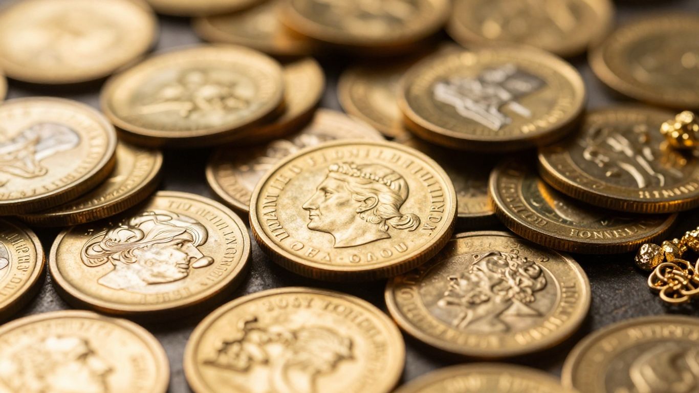 Pièces d'or et bijoux précieux à vendre à Lyon.