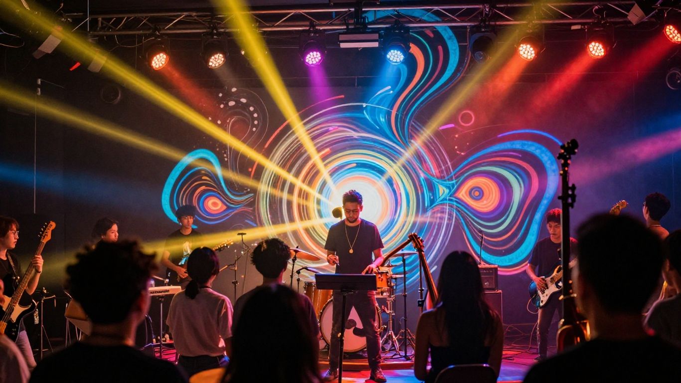 AI-generated music video visuals