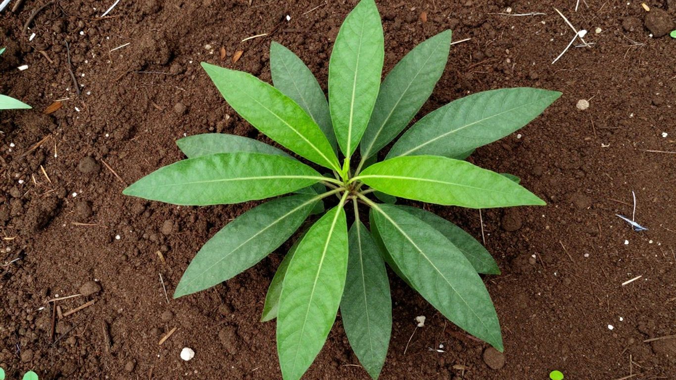 Aceh and Sulawesi patchouli plants side-by-side.