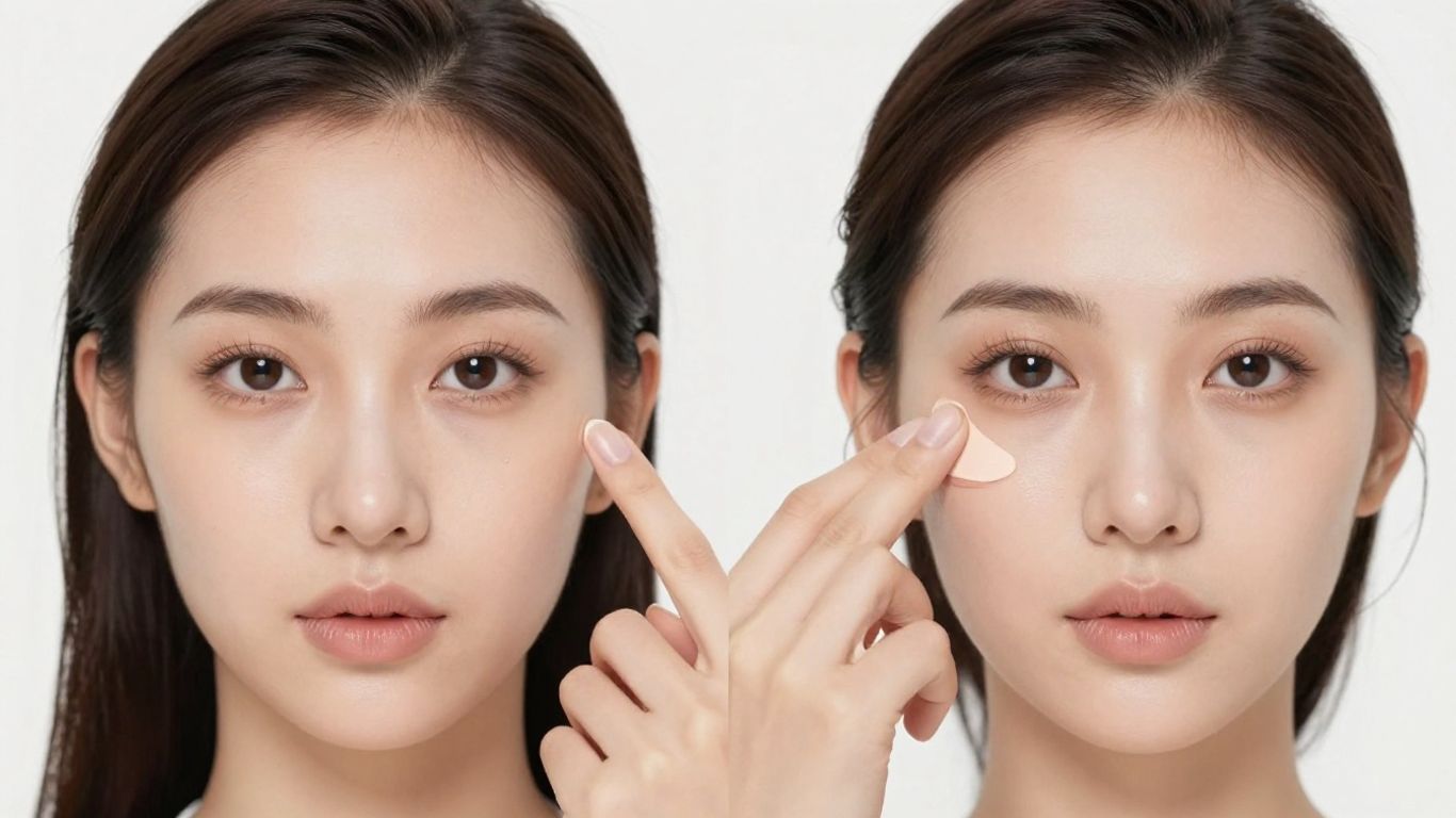 Contouring makeup tutorial for diamond and rectangle face shapes.