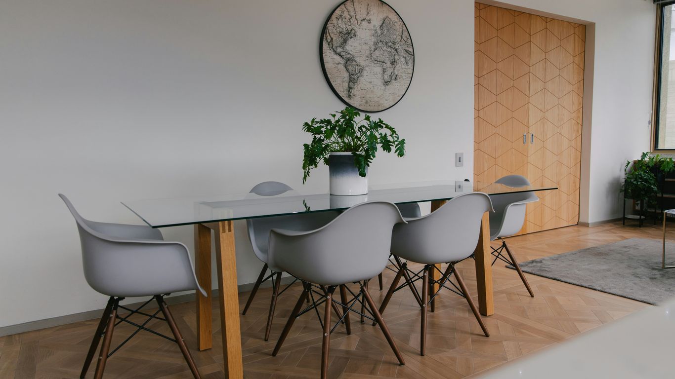Dining table sized for Singapore apartment