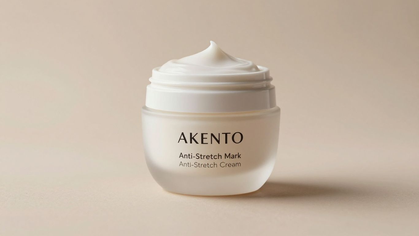 Crema antiestrías Akento para embarazo.