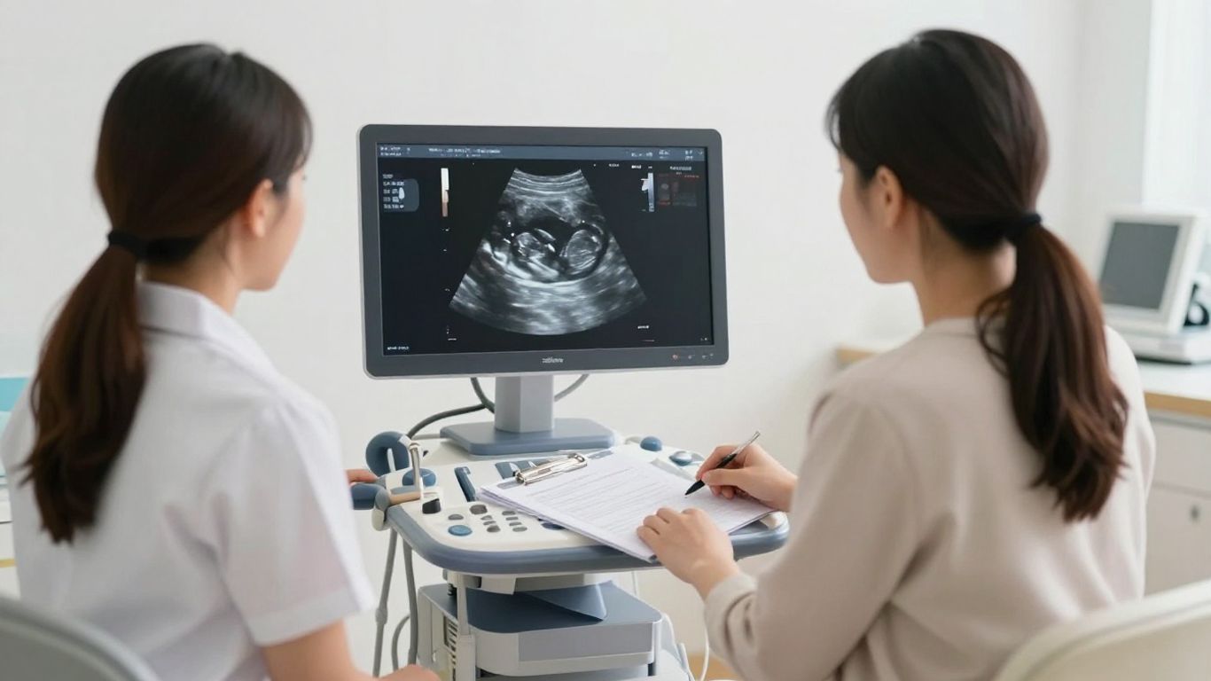 Consulta prenatal con ecografía obstétrica