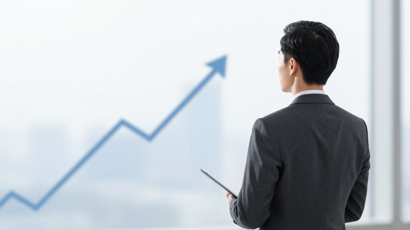 Business professional looking towards growth and financial clarity.