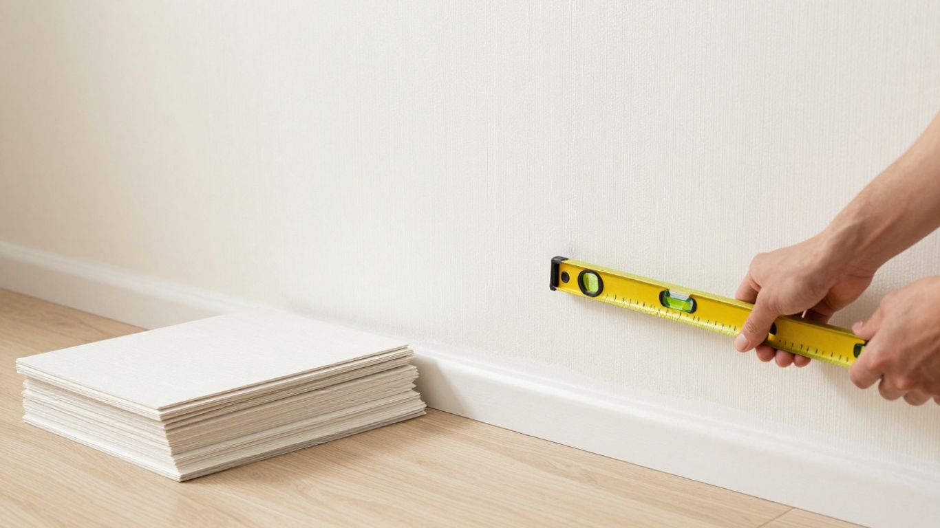Préparation d’un mur avant pose de papier peint