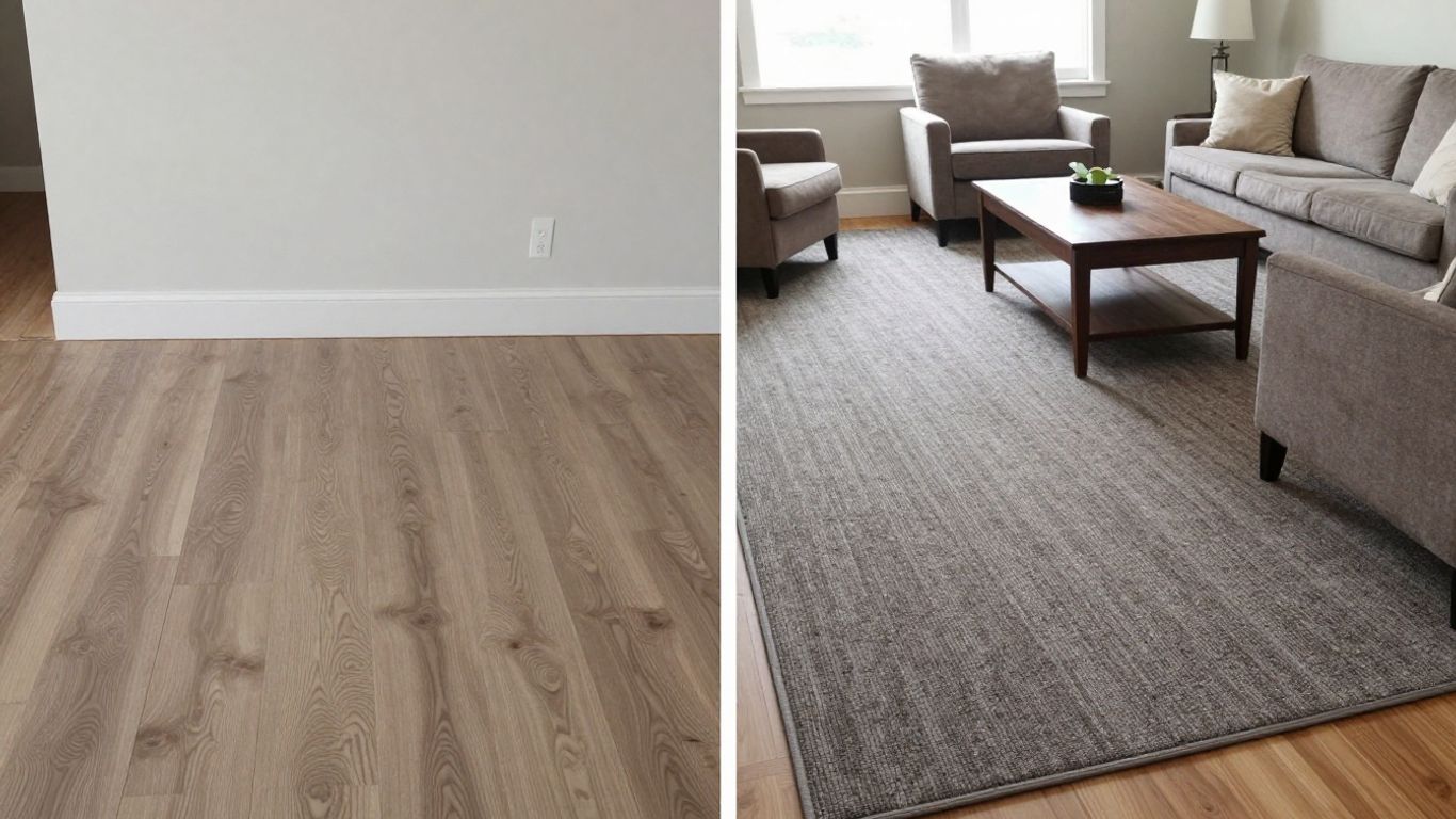 Room transformation with new carpet installation in Bristol.