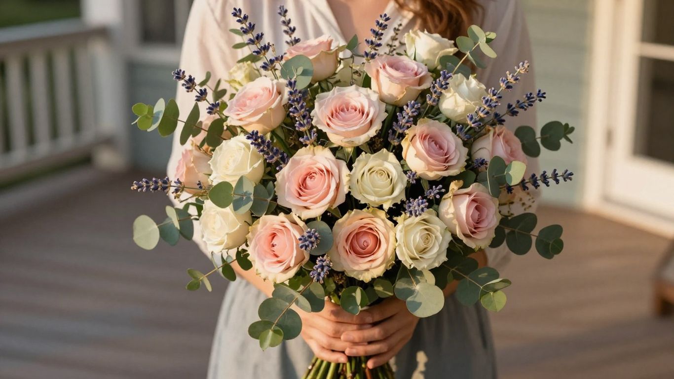 A vibrant bouquet of flowers in sunlight
